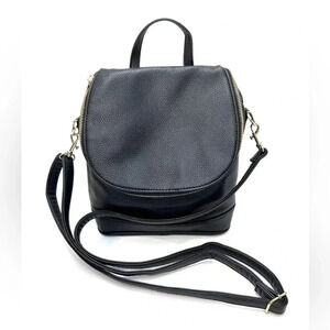 Backpack Convertible Crossbody A New Day Black Small Purse Adjustable Strap Zip